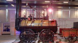 Historische Dampflok Locomotive No. 1 im Eisenbahnmuseum Hopetown.