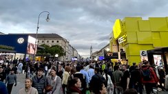 Ludwigstraße in München bei der IAA 2025.