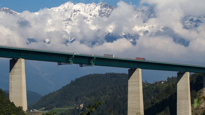 Die Europabrücke der Brennerautobahn