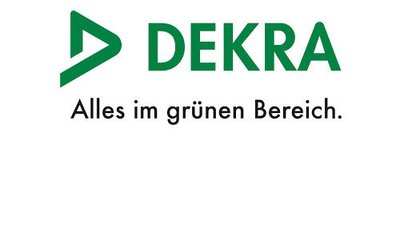 Grünes Logo der DEKRA.