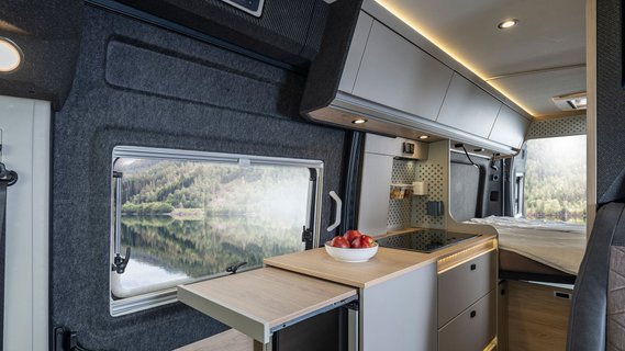 Knaus Boxtime mit gewichtssparendem Möbelbau.