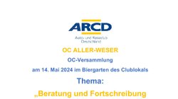 Teaser für eine Veranstaltung des OC Aller-Weser.