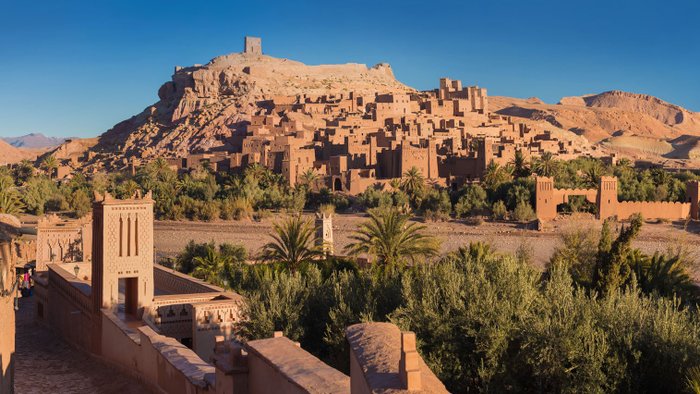 Panoramablick in Marokko.