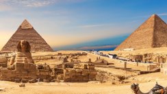 Pyramiden in Kairo.