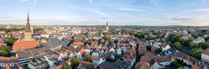 Panoramablick über Osnabrück.