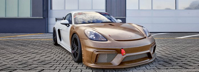 Porsche Auto von vorne.