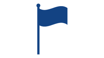 Icon Fahne blau.