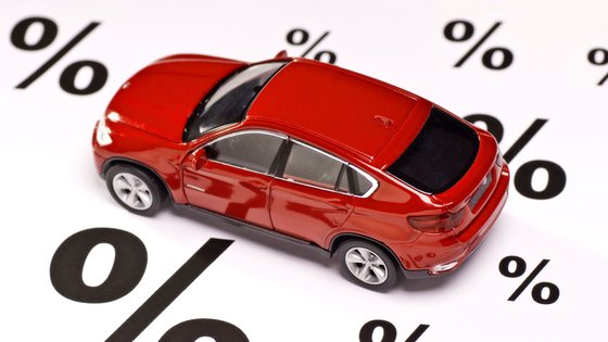Prozente beim Fahrzeugkauf. 