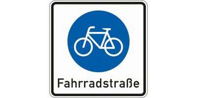 Verkehrszeichen 244.1, Fahrradstraße
