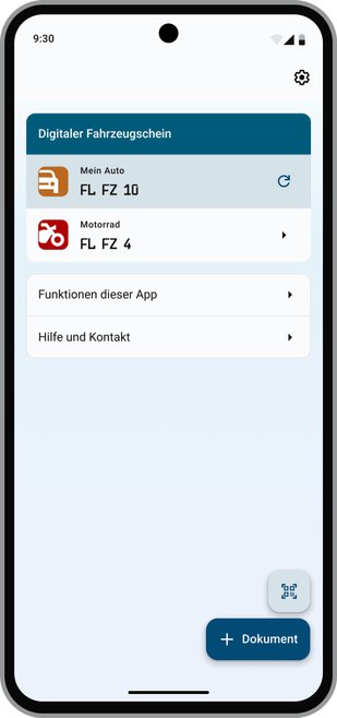 Detailseite der i-Kfz-App