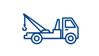 Icon eines Abschlepp-Fahrzeugs.