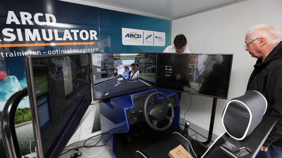 Innenansicht des ARCD-Fahrsimulator.