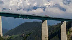 Die Europabrücke der Brennerautobahn