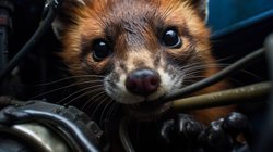 Marder im Motorraum