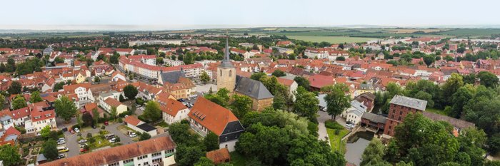 Blick über Sömmerda.