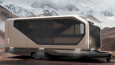 AC Future AI-THt steht vor einer schneebedeckten Bergkulisse.