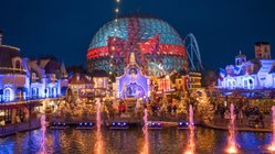 Viele Lichter zieren den Europa-Park während des Winterzaubers