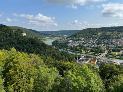 Ausblick von Schloss Rosenburg auf Riedenburg