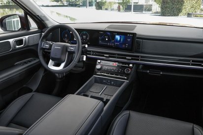 Sicht in das Cockpit des Hyundai Santa Fe