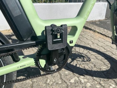 Pedal eines Fahrrads. 