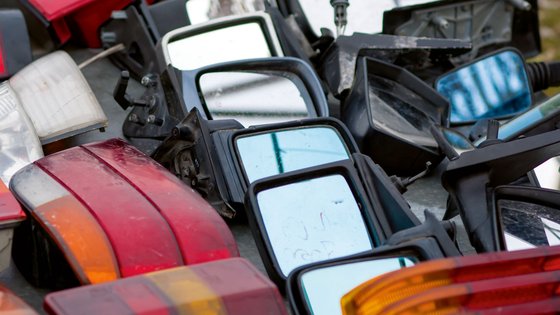 geklaute Autospiegel.