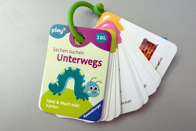 Die Play+ Spiel & Mach mit! Karten, Sachen suchen „Unterwegs“ für Kinder ab 18 Monaten