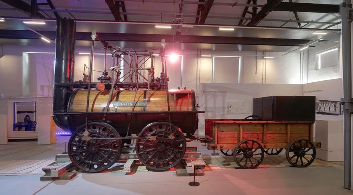 Historische Dampflok Locomotive No. 1 im Eisenbahnmuseum Hopetown.