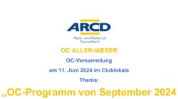 Teaser für eine OC-Veranstaltung des Ortsclub Aller-Weser.
