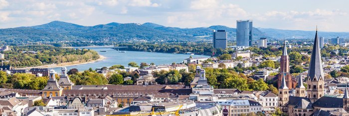 Blick über Bonn.