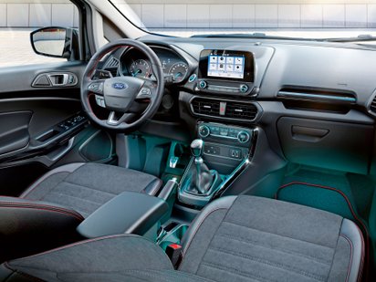 121 Ford Ecosport von innen.