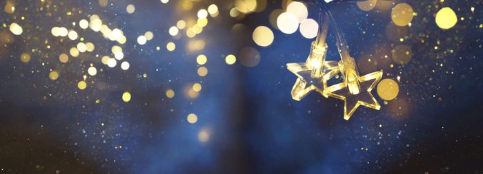 Weihnachtliche Lichterkette.