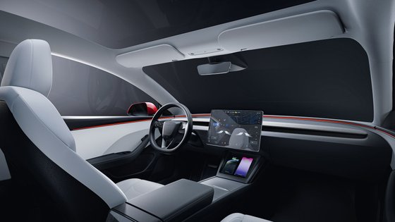 Tesla Model 3 von innen.