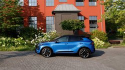 Der Kia Sportage in der Seitenansicht.