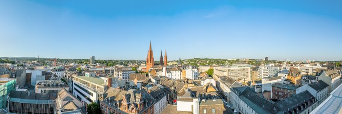 Blick über Wiesbaden.