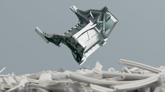 Metall Ersatzteil von Volvo.