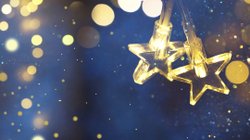 Weihnachtliche Lichterkette.