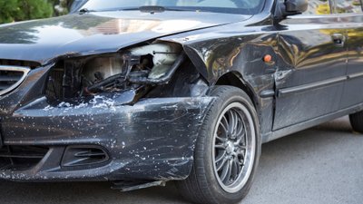 Beschädigtes Auto.