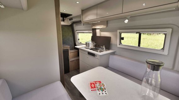 Blick in Innenraum eines Carado CV541 