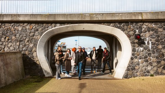 Hochwassertor in Harlingen (Friesland/NL). 