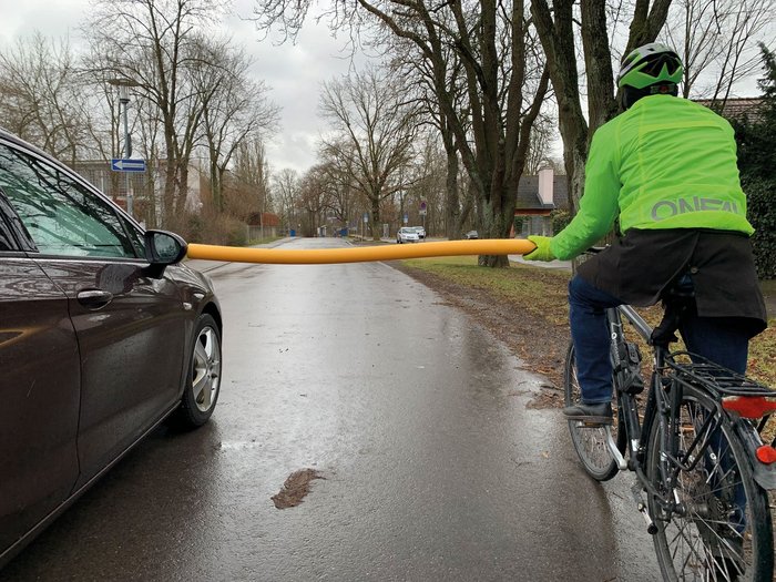 Der richtige Abstand zum Radfahrer